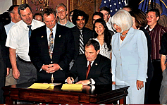 Financial Literacy Bill being signed by Govenor Herbert